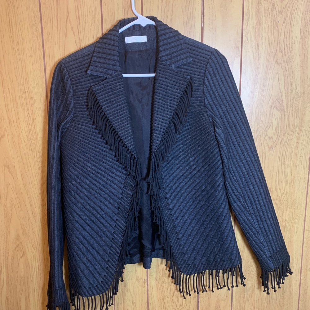 Blue Gringed Coat Medium | Good Condition